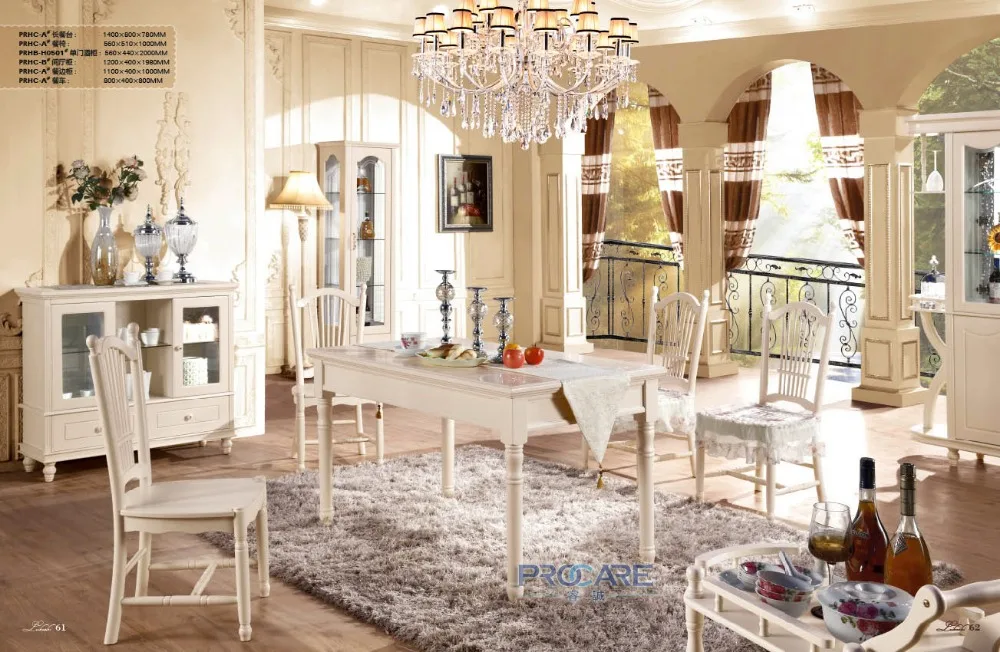 Compra conjunto de muebles de roble silla de comedor online al por ...