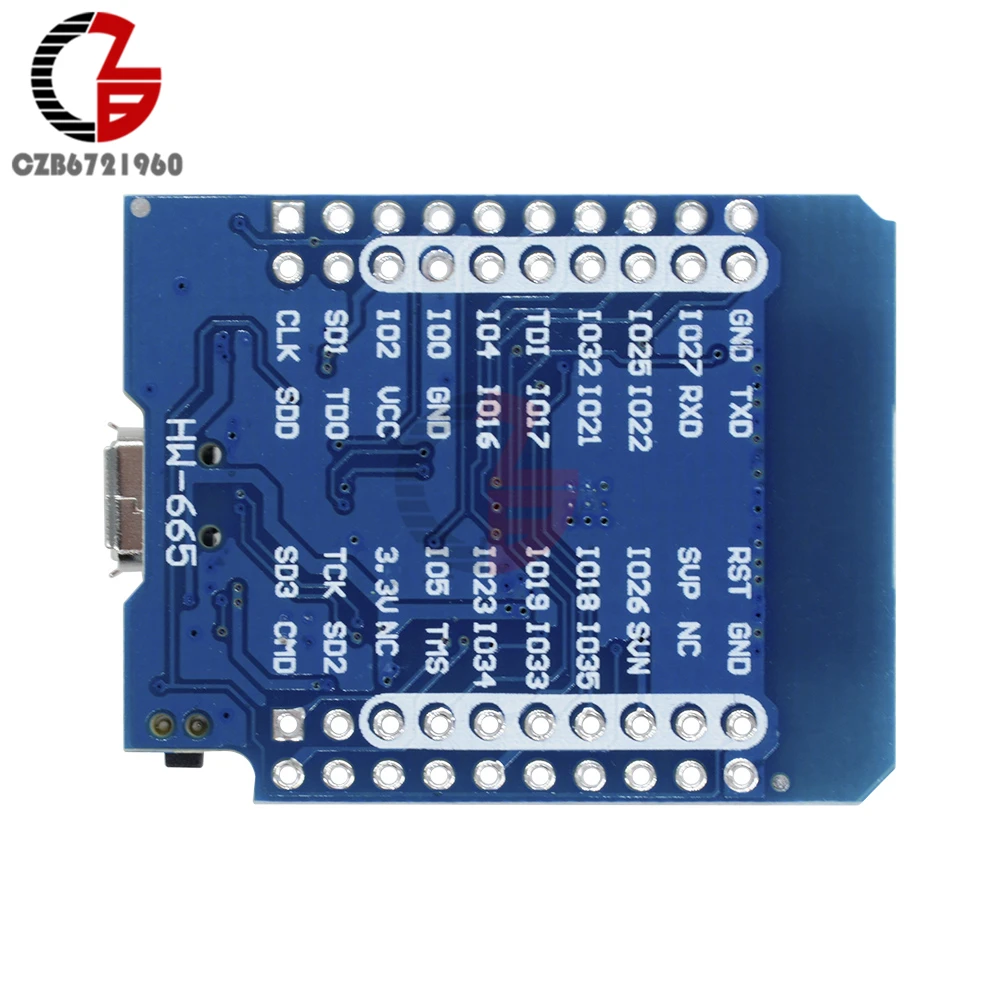 WEMOS D1 мини WI-FI + Bluetooth CP2104 Интернет развитию Модуль основе ESP32 ESP-32S ESP8266 Micro для Arduino синий