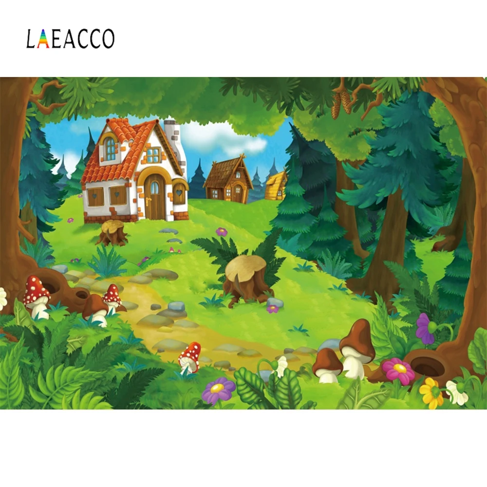 Laeacco сказочные лесные животные детские Персонализированные фотообои для
