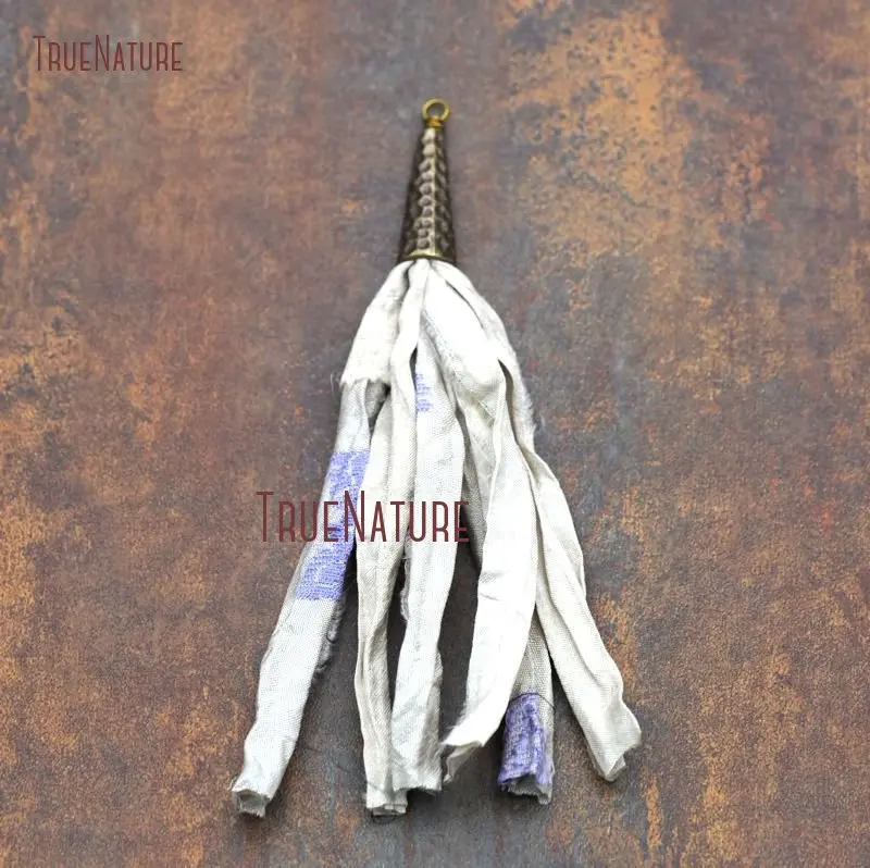 20171013-PT7903- Sari Silk Tassel Electroplating Bronze Color Natural Irregular Surface-5.4inch-3.48g_8