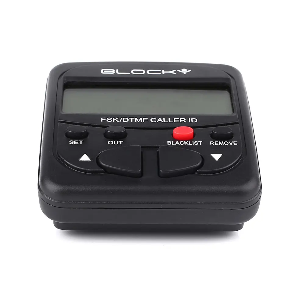 أسود ID-802 LCD الهاتف دعوة مانع توقف المزعج المكالمات سلامة الأمن