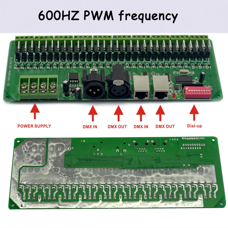 DC9V 24V 2A 30CH Канал DMX 512 декодер диммер драйвер RGB контроллер|rgb controller|dmx decoderdmx |
