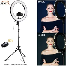 JINTU RL-18 1" светодиодный штатив-Трипод 5500K светильник для макияжа Youtube для камеры, iPhone 6 plus/6/5/5S, samsung