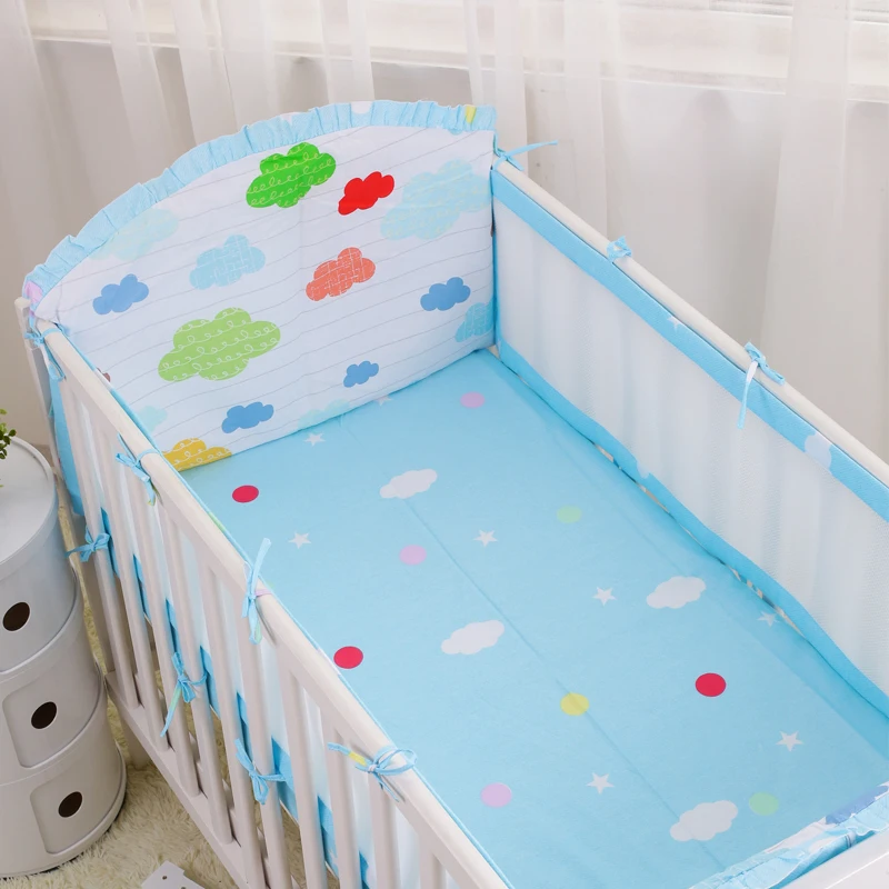 6 шт. Детские бамперы для кроватки с протектором|crib liner|breathable baby bumperbaby crib bumper |