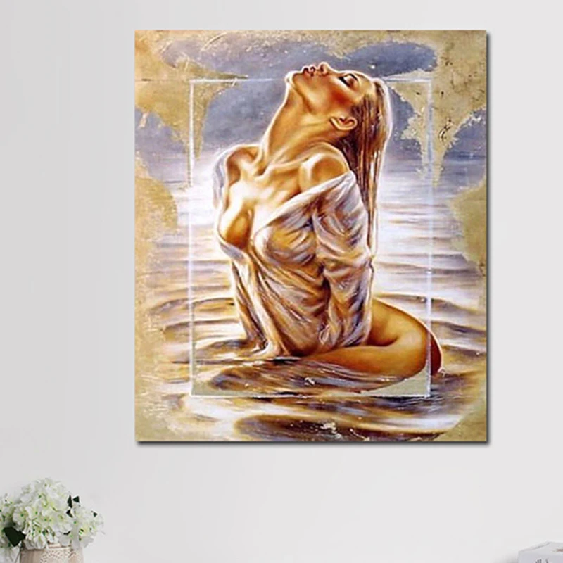 5D DIY Diamond Mosaic Painting Sexy Girl Full Drill Diamond Painting