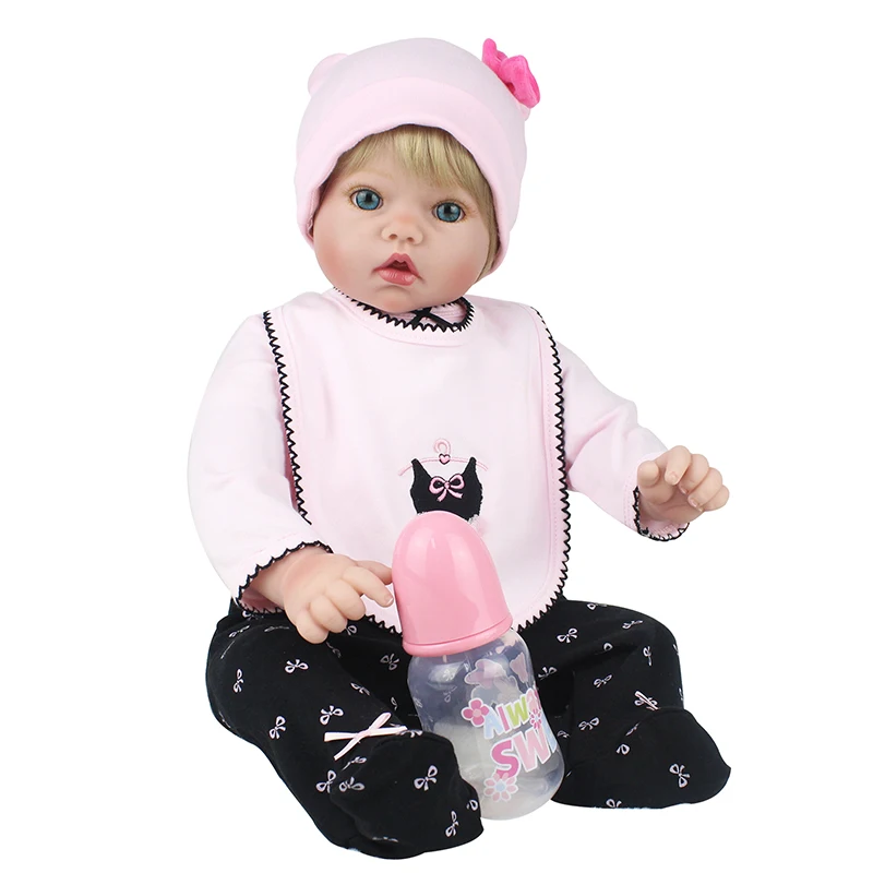 NPK Кукла реборн ребенок 55 см Силиконовые Boneca винил модные куклы принцесса дети подарок на день рождения игрушки для девочек Лидер продаж