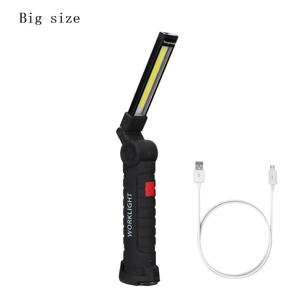 Newest Portable COB Flashlight Torch USB Rechargeable LED Work Light Magnetic COB Lanterna Hanging Hook Lamp For Outdoor brightest led torch Flashlights