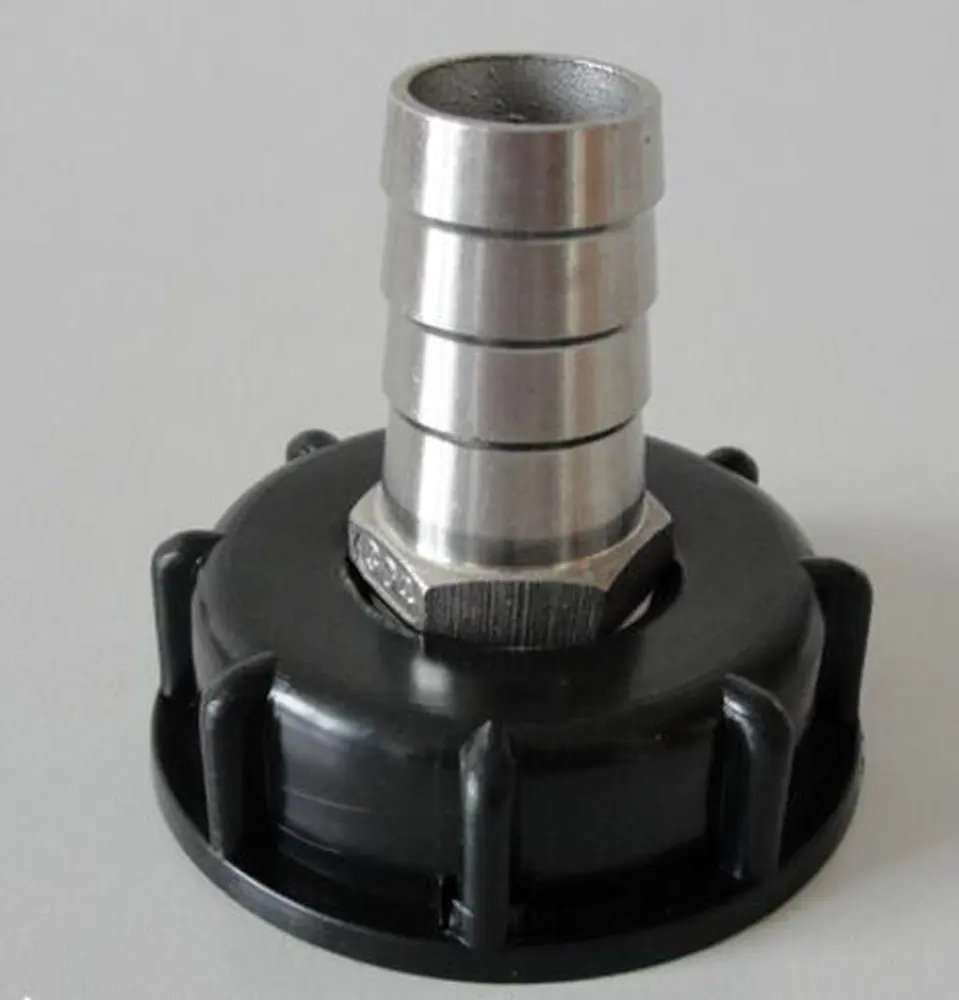 1000L IBC Water Tank to 19mm Stainless steel Hose Connector Adapter
