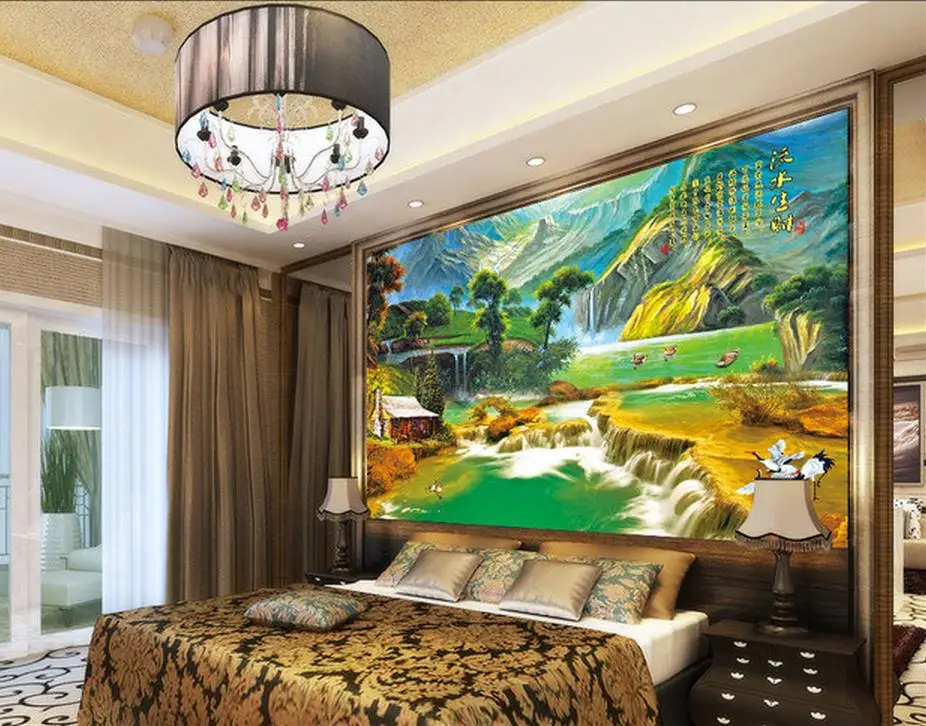 

custom photo wallpaper 3d photo 3d wallpaper Landscape painting TV backdrop photo 3d wallpaper living style wallpaper