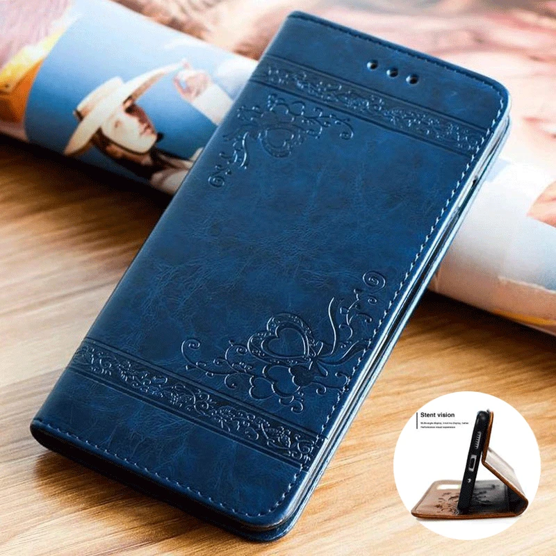 

Embossed Flowers Flip leather magnetic phone case for Nokia 2.1 cover Business Flip Wallet Cover for Nokia 3.1 Plus cover bag