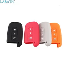 LARATH Silicone Case 3 Buttons Car Styling Cover For HYUNDAI Solaris HB20 Veloster SR IX35 Accent Elantra i30 Smart Remote key