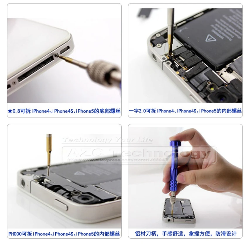 Набор отверток и мягких инструментов 5 в 1 для iPhone 6 6S 5S 7Plus|fix kit|screw fixingrepair iphone |