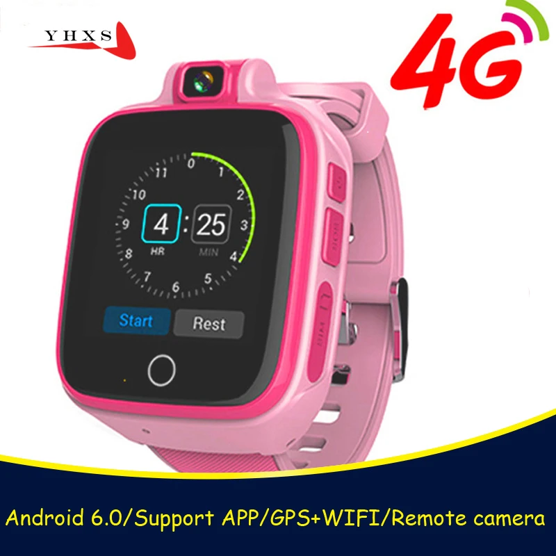 

Smart Watch Child Safe Monitor GPS Tracker Kids Android IOS Waterproof Baby SOS Remote Monitor Camera SIM 4G Network Wristwatch