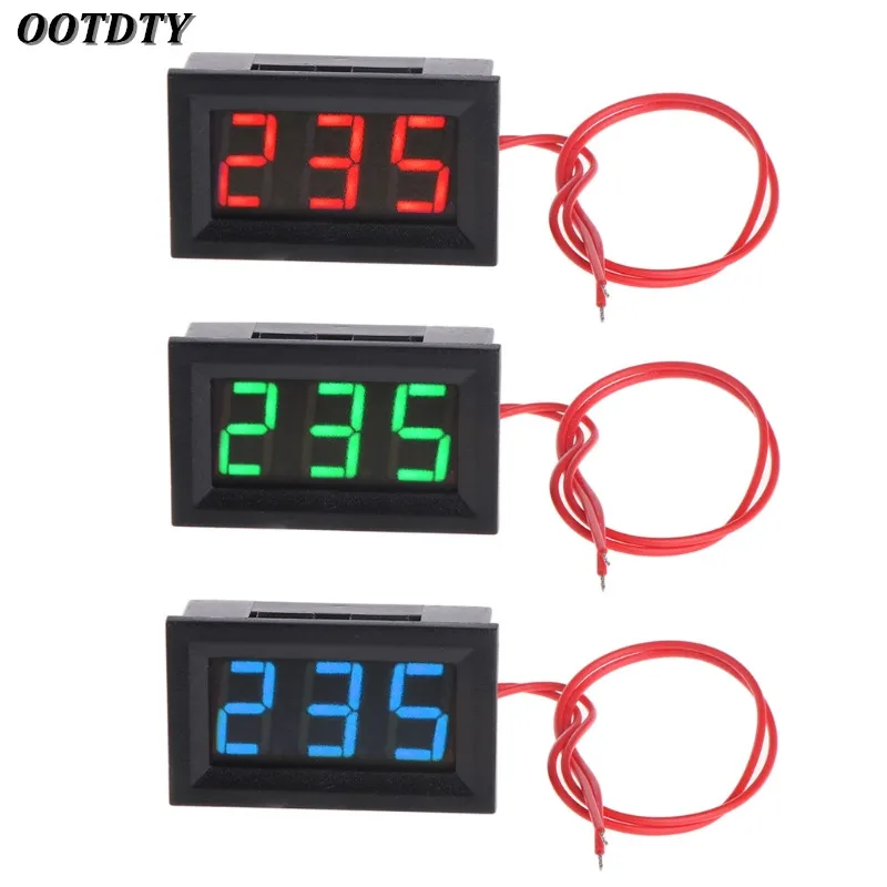 

OOTDTY 2 Wire 0.56" AC 30V-500V LED Digital Voltmeter Voltage Meter Monitor Tester For 110V 220V 380V