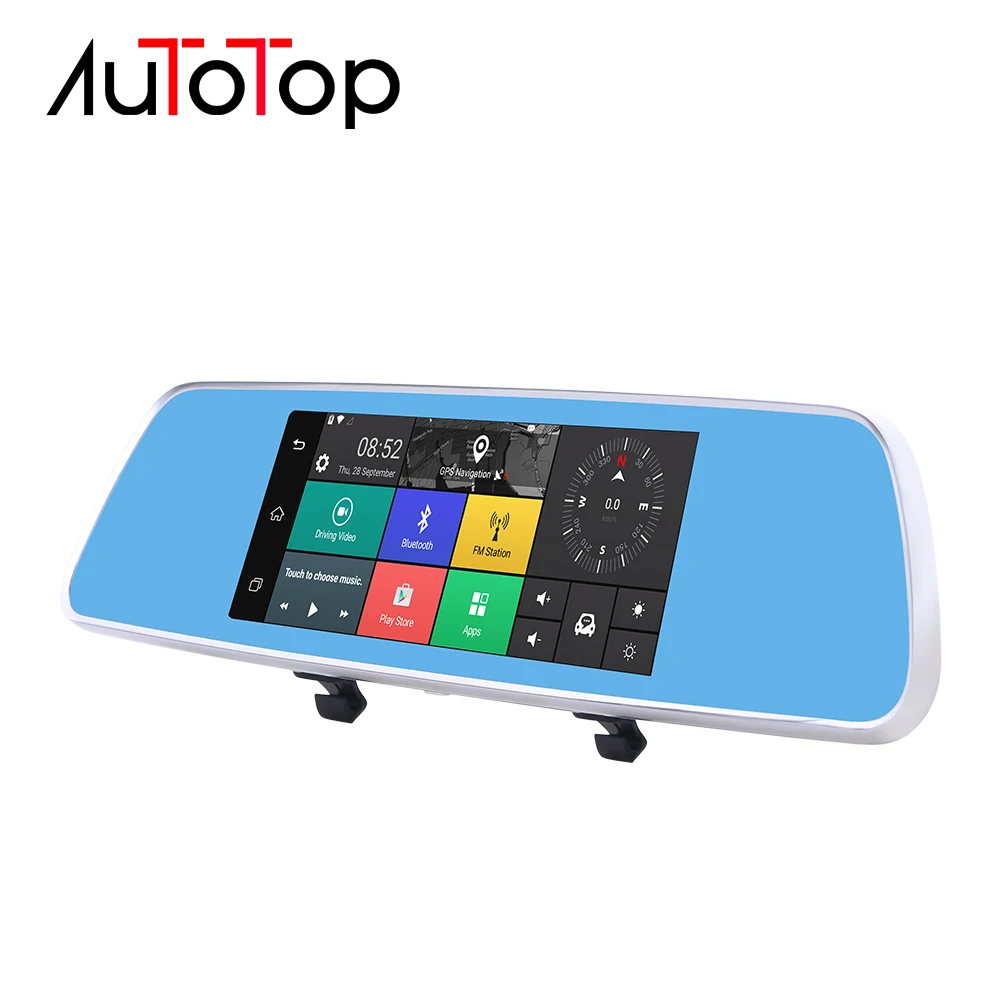 

AUTOTOP Car DVR Dual Lens Car Camera 3 in 1 GPS Radar DVR Rear View Camera Recorder Car DVR Mirror Video Registrator Camcorder