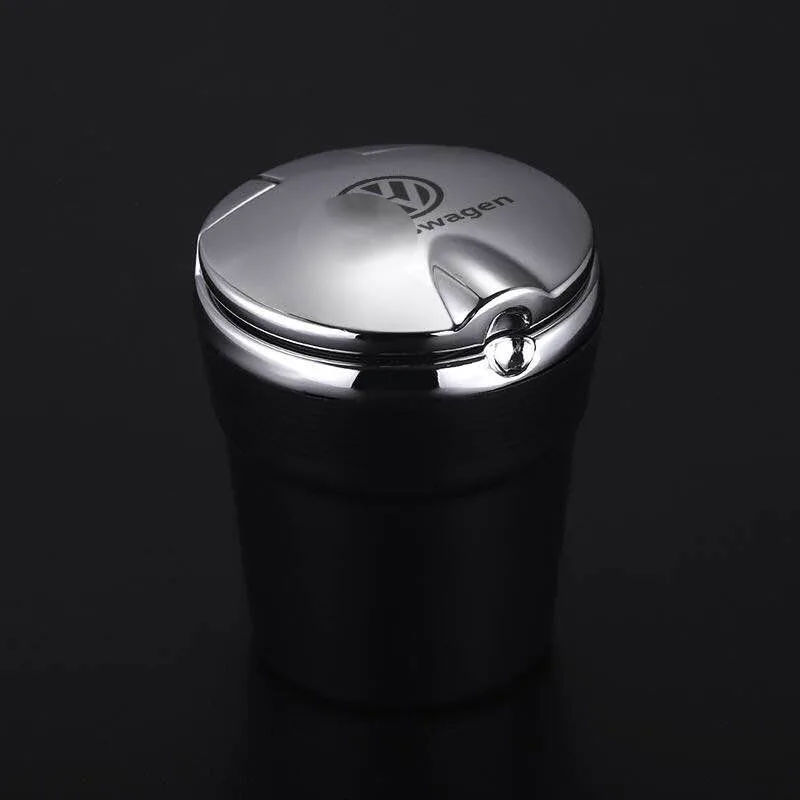 

1Pc Car Interio accessories Car logo ashtray Cigarette Smoke Holder car ashtray for Volkswagen polo golf 4 6 7 caddy tiguan