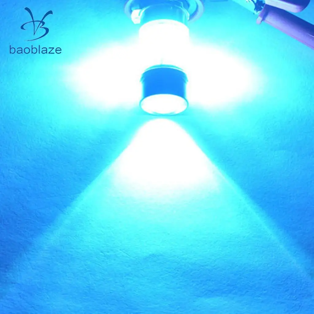 2pcs H3 8000K 100W High Power LED Foglights Daytime Running Bulbs Ice Blue
