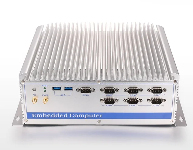 Безвентиляторный промышленный компьютер 6 й Core i5 6200U CPU 4 Гб RAM 64 ГБ SSD * USB 2 PCI Sot COM