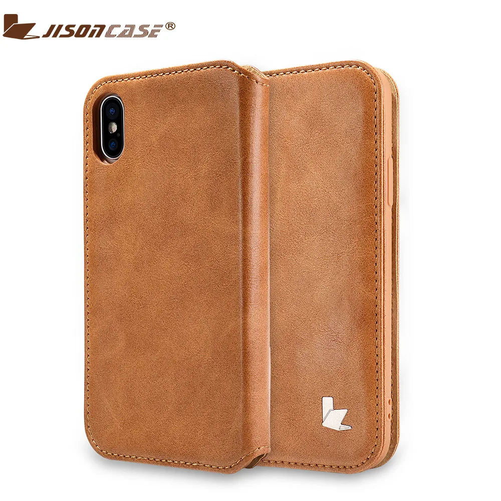 Jisoncase для iphone x funda, флип-чехол, 5,8 дюймов, защитная оболочка, защитный чехол для iphone x, чехол