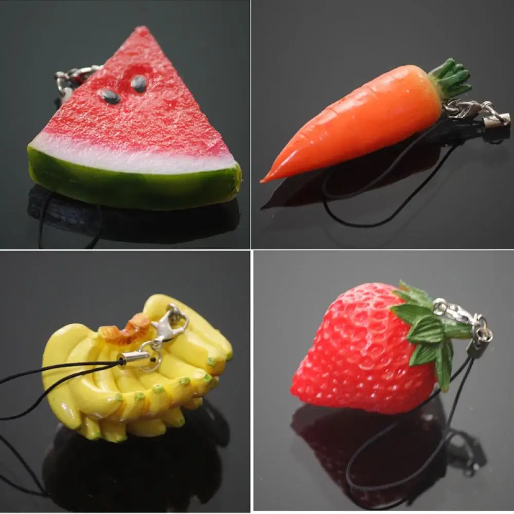 

1PCS Cute Simulation fruit Cell Phone Charm Bag Strap Pendant Decor Bag Accessories