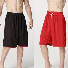 Высокое качество Лето г. активных джоггеры пляжные streetball эластичные шорты для женщин двойной сетки реверсивный дышащий по колено короткие