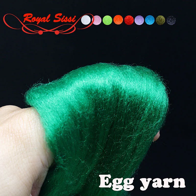 11 цветов для завязывания яиц, пряжа из пуха синтетических волокон премиум класса для завязывания яиц, пряжа для завязывания яиц, лосось, форель, материал для завязывания мушек