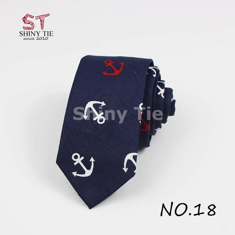 

Mens Cotton Tie Small Ducky Printed Skinny Necktie Flower Floral Cat Rabbit Fish Ties For Men Fashion Animal Pattern Cravat