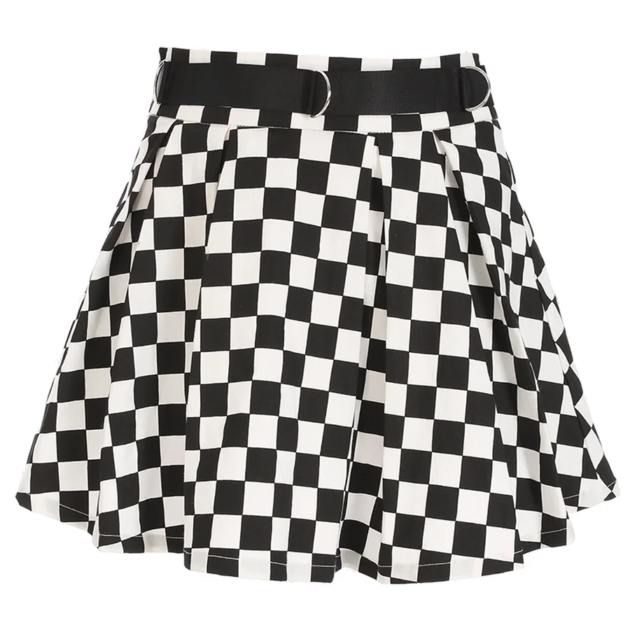 DICLOUD 2019 Pleated Checkerboard Skirts Womens Harajuku High Waisted Skirt Casual Dancing Korean Sweat Short Summer Mini Skirts DICLOUD 2019 Pleated Checkerboard Skirts Womens Harajuku High Waisted Skirt Casual Dancing Korean Sweat Short Summer Mini Skirts