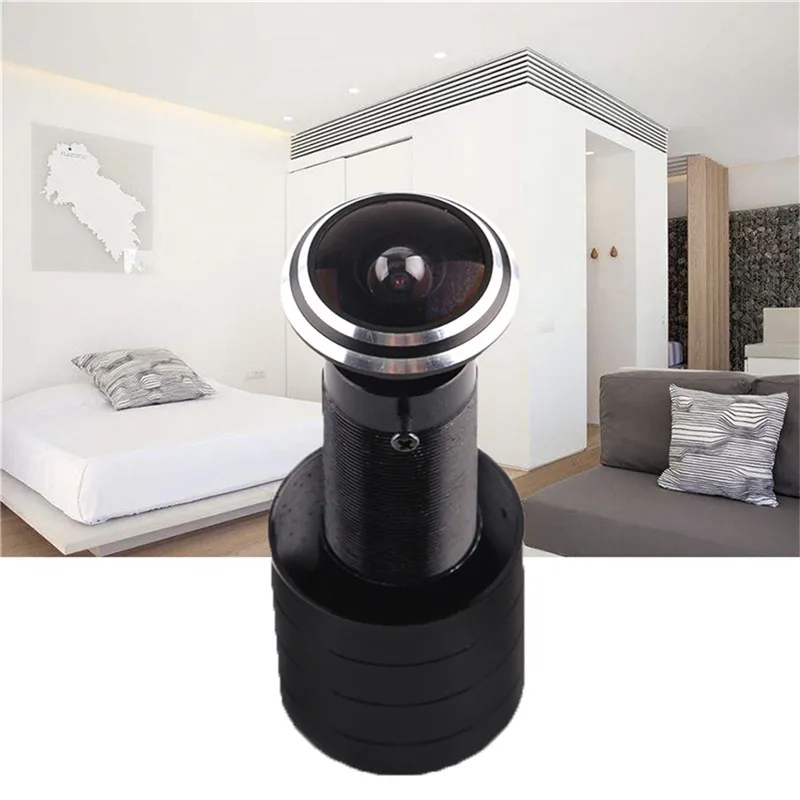 

HD 150 Degree Wide Angle Door Cat Eye Camera 1.7mm Fisheye Peephole Door Camera CCTV Video Surveillance Camera Security Vidicon