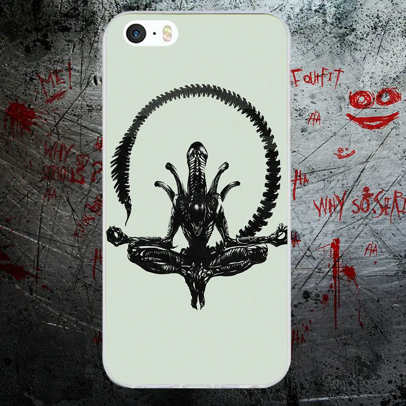 Alien Fan Art Ridley Scott Hr Giger Мягкий ТПУ силиконовый чехол для телефона iPhone 4 4S 5 5S 6 6S 8 7 Plus X