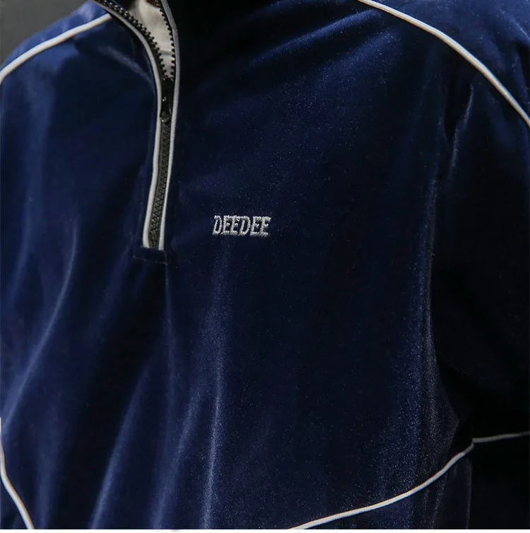 Men High Streetwear Hip Hop Pullover Jacket Male Fashion Casual Long Sleeve Velvet Coat Spring Autumn Outerwear Men High Streetwear Hip Hop Pullover Jacket Male Fashion Casual Long Sleeve Velvet Coat Spring Autumn Outerwear