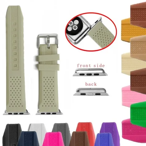 38mm Silicone Watch Band Replacement for Apple iWatch WB1101D38JB