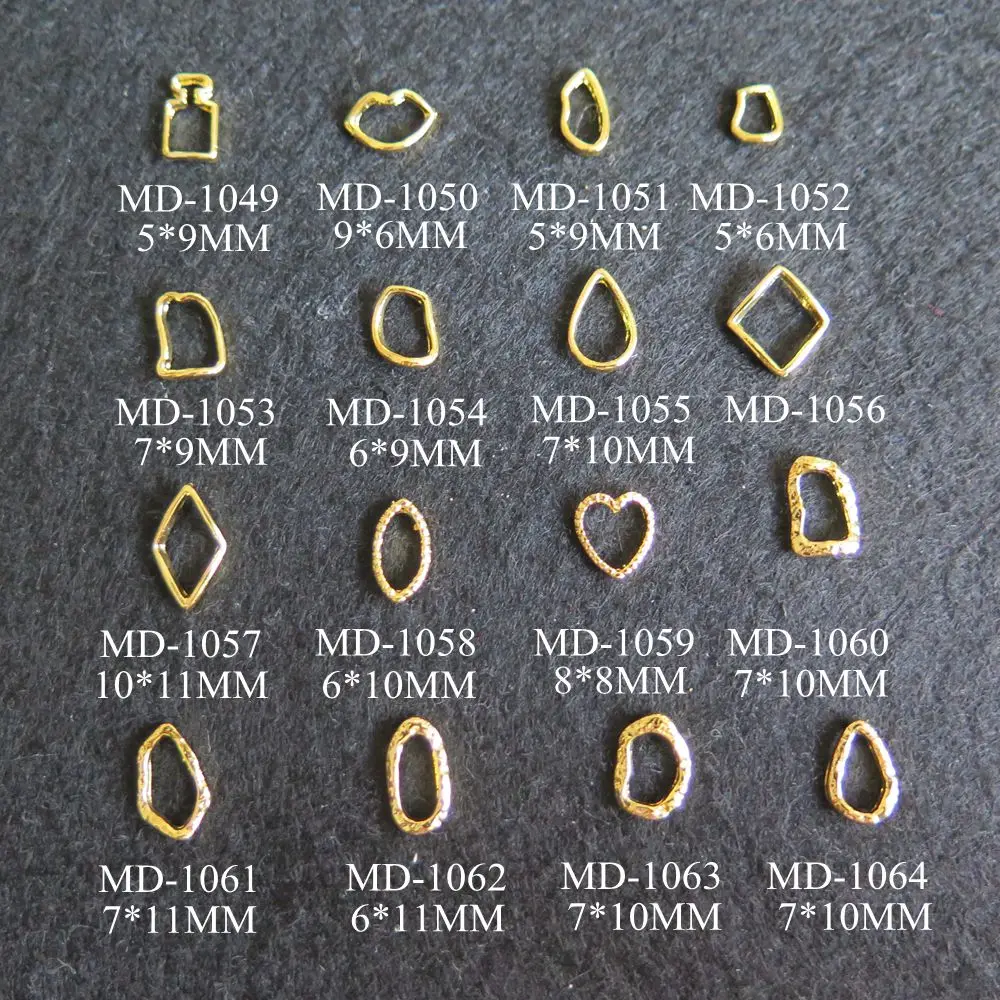 

MD1049-1064 10pcs Fancy Bottle Lip Heart Diamond Metal Deco Metal Charms Metal Deco Charms Nail Art New