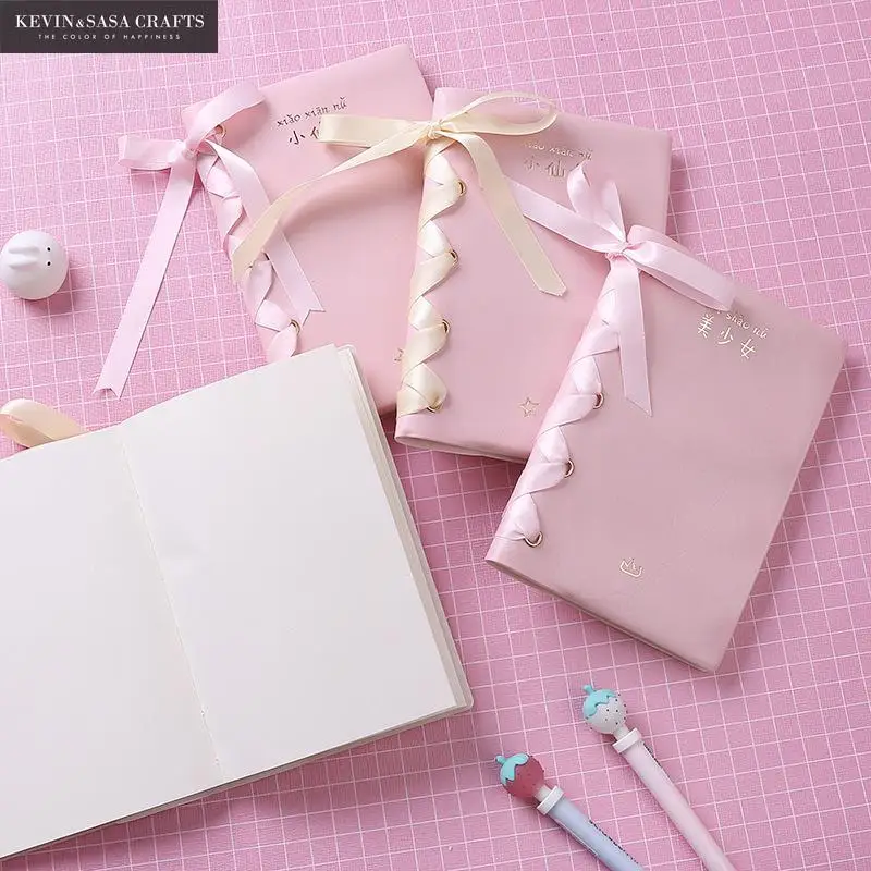 

Pink Notebook Foiling Quality PU Planner Sketchbook Diary 100 Sheets Note Book Kawaii Journal Stationery School Tools Supplies
