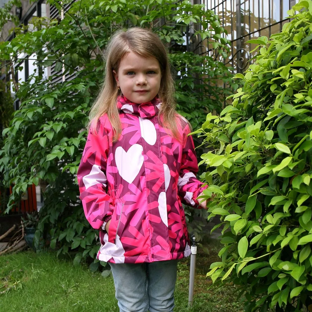 Skup Ciepły płaszcz dziecko kwiatowy Print Baby dziewczyny wodoodporne dzieci odzież wierzchnia zagęścić Polar jesień zima w wieku 3 12 lat stare
