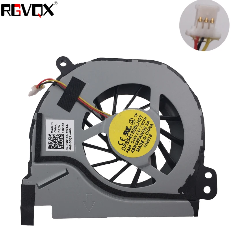 Laptop CPU Cooling Fan for DELL Inspiron 14R 5420 7420 M421R V3460 MF75120V1-C120-G99 05N1F0 5N1F0 DC5V 0.38A New and Original