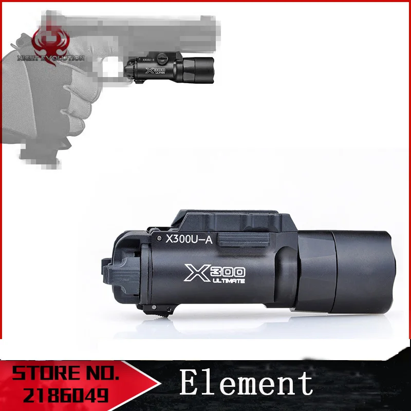 

Night Evolution Tactical Flashlight x300u LED Flashlight Tactical Gun Light For Weapon NE01008