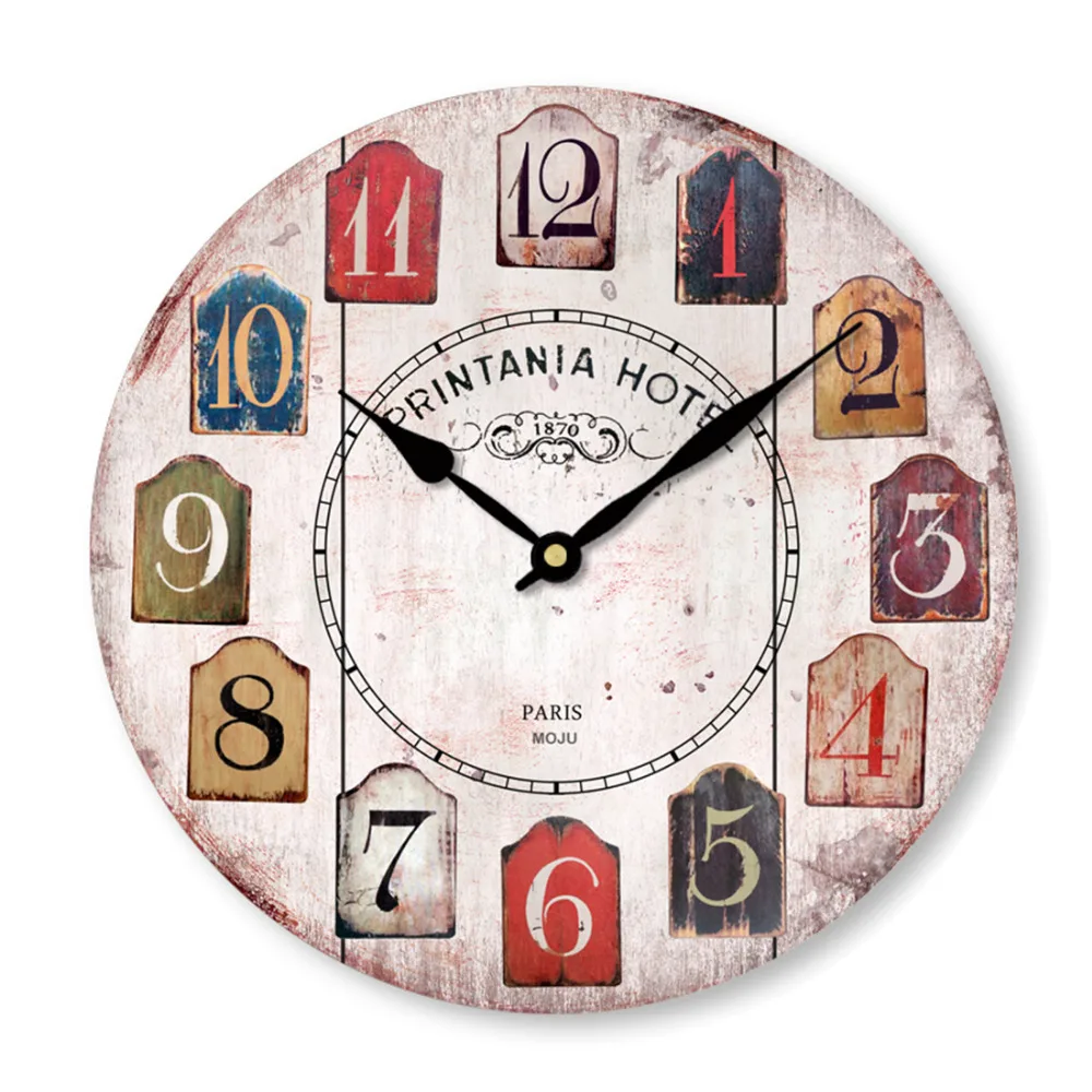 Compare S On Country Kitchen Clocks Online Ping Low Creative Vintage Rustic Country Tuscan Style Silent Wooden Wall Clock Home Kitchen Decoration Personalized Customization
