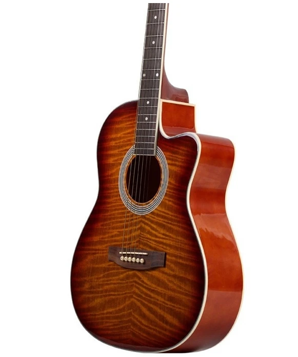 

39-8 39 inch Acoustic Guitar Picea Asperata guitarra instrumentos Musicais with guitar strings