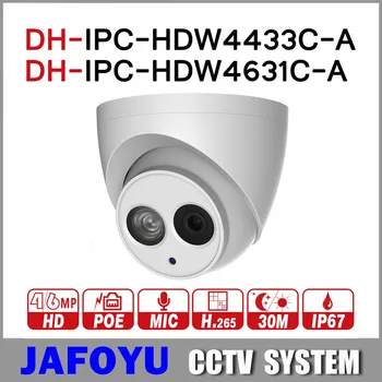 

DH IPC-HDW4433C-A IPC-HDW4631C-A Original 4MP 6MP Network IP Camera POE CCTV Security Built-in MIC 30M IR WDR Onvif Dahua OEM