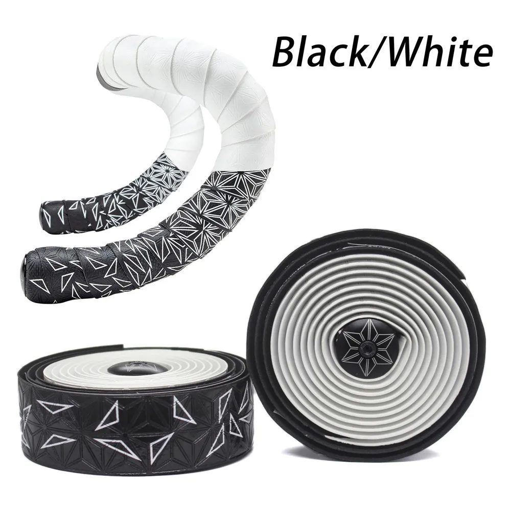 Supacaz Super Sticky Kush handlebar tape Bartape original supacaz tape road bike bar tape carbon bicycle bars grips road cycling - Цвет: Black  white