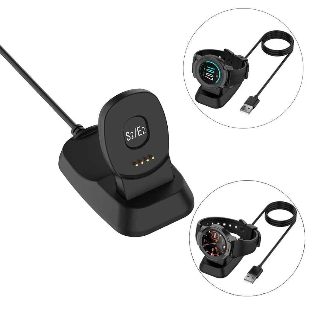 

CARPRIE Wireless Charger Mount For Ticwatch Wireless Charger With Data Line Wireless Charger Adapter For Ticwatch E2/S2 Black