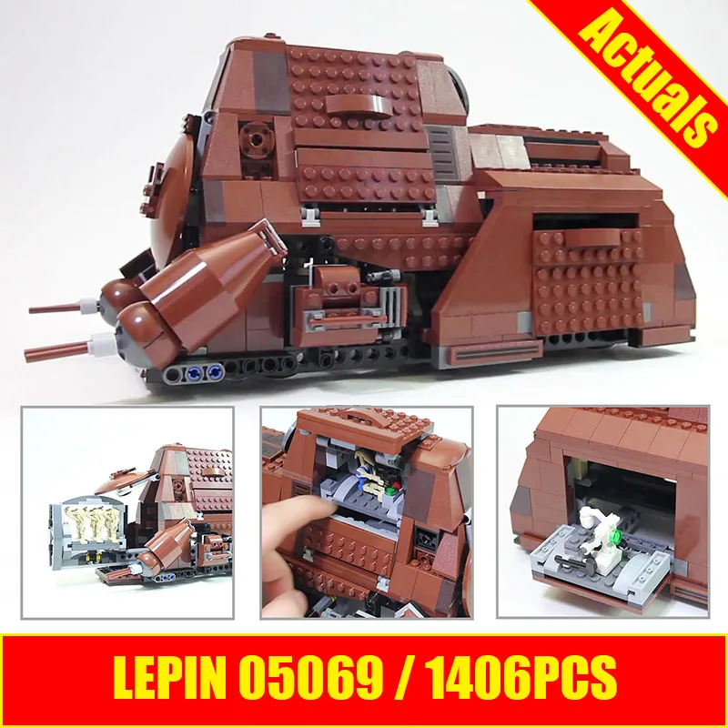 Lepin 05069 Star Series Wars The Federation Transportation Tank Set 1338Pcs MTT Children Building Blocks Bricks