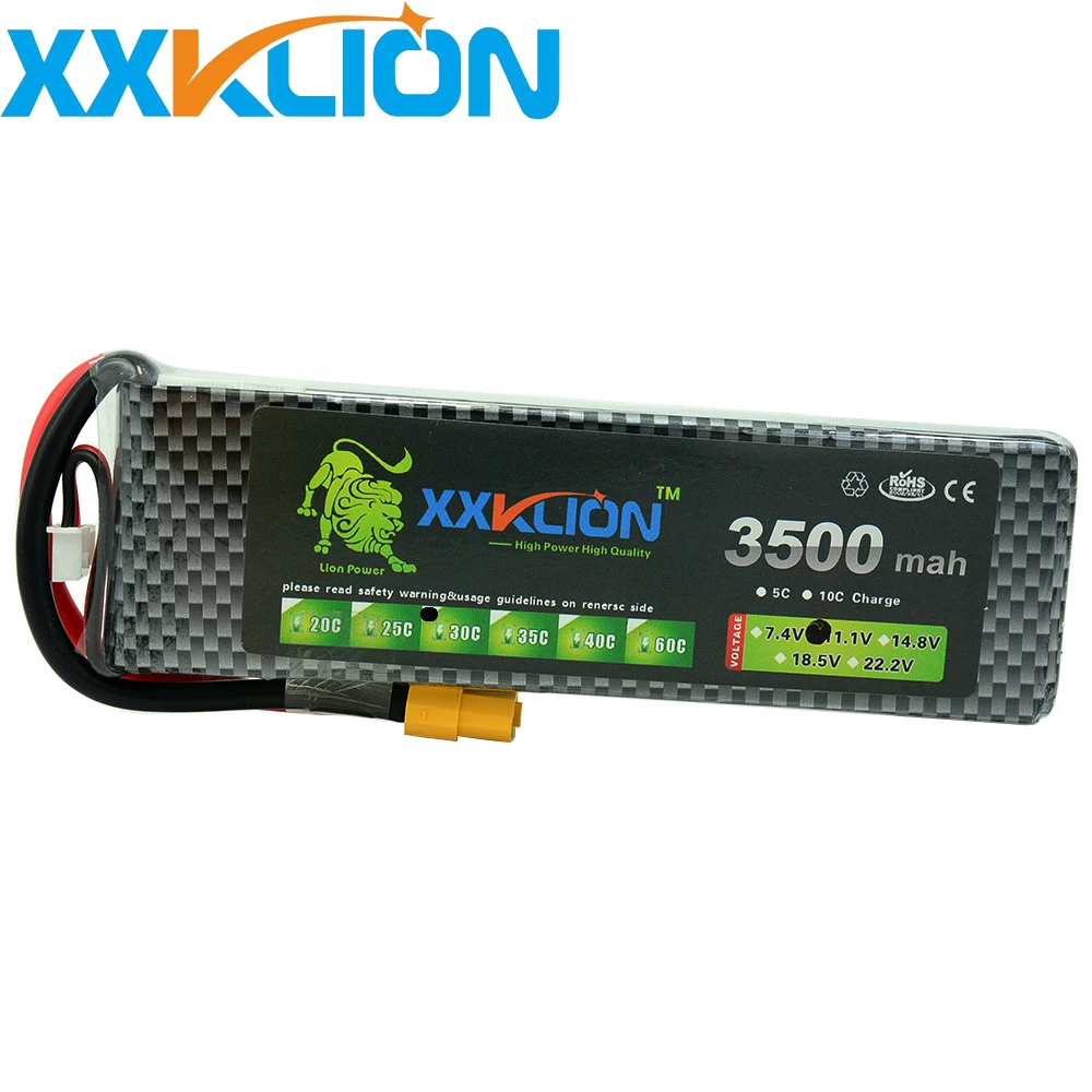 XXKLION 3S 11.1V 3500mah 30C Lipo Battery Remote Helicopter Four Axis