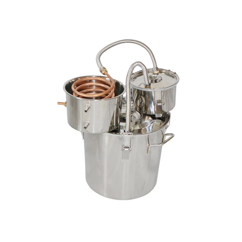 5Gal/18L Distiller Stainless Steel Pot Thump Keg Condenser Water