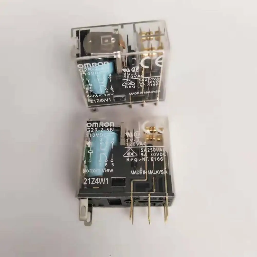 

G2R-2-SN 12VDC 24VDC 110VDC Power Relay 5A 250VAC 8 Pins