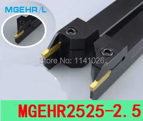 

MGEHR 2525-2.5 25*25*150MM External Grooving Turning Lathe Bar Tool Holder For Lathe Machine CNC Cutting Turning Tool Set Holder