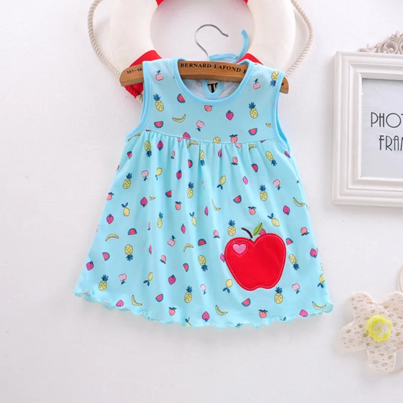 

2018 Summer one year Baby Girl Cotton Dress Infant Kids Princess Dresses 0-12 Months Newborn Clothes Clothing Christmas Gift
