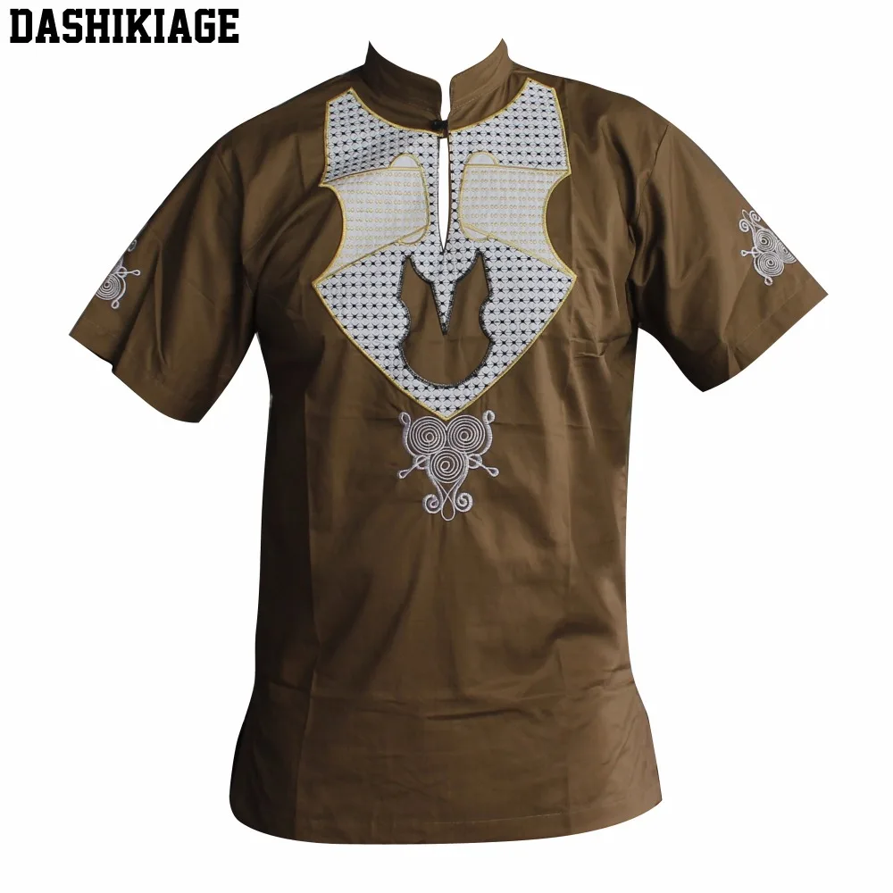 

Dashikiage Slim Embroidered New Design Pan- African Top Tribal Ethnic Succunct Hippie Dashiki Top Ankara T-Shirts