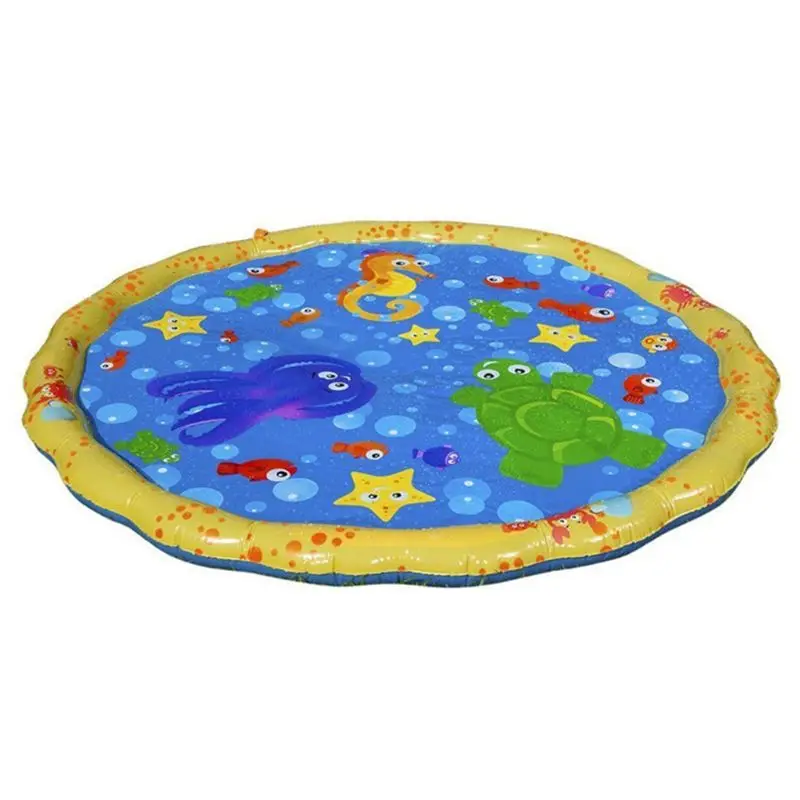 

2019 New Sprinkle & Splash Play Mat Toy For Outdoor Swimming Beach Lawn Inflatable Sprinkler Pad Baby Children Kids